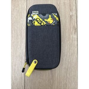 Pokemon Pikachu Case for Nintendo Switch 14 Slots Dk. Grey & Yellow
